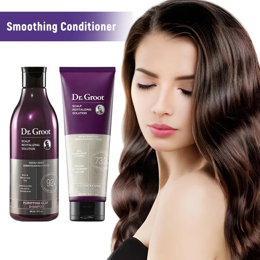 Dr. Groot Scalp Revitalizing Solution Anti-hair Loss Shampoo Smoothing Conditioner Hair Growth Serum for Fuller Thicker Hair