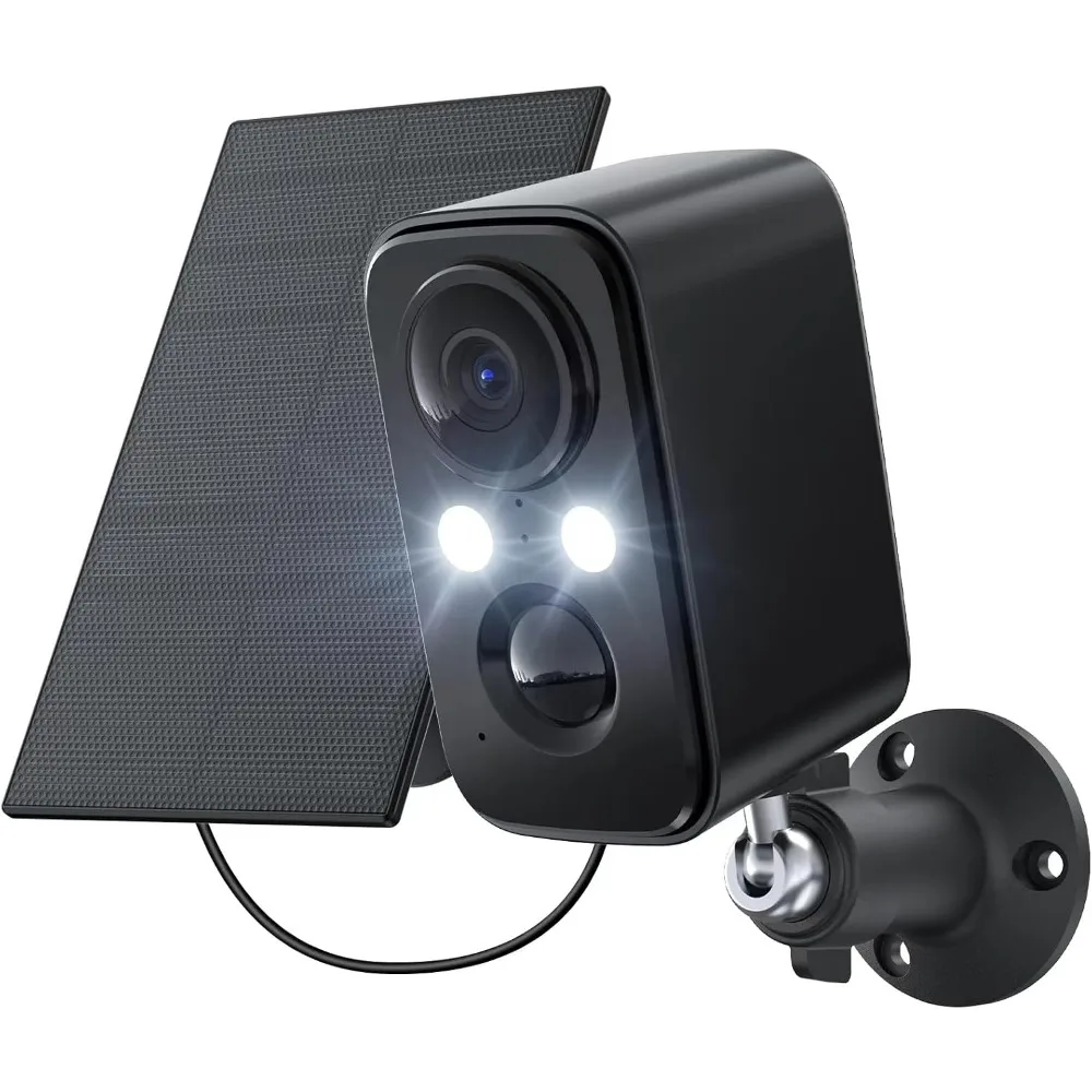 Wireless Outdoor Security Cameras: Solar Powered System with Motion Sensor, Floodlight, and Night Vision
