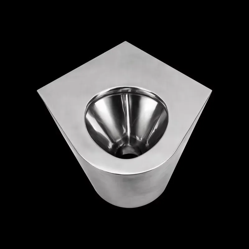 Wholesale OEM ODM Corner Mounted Vandal Resistant Stainless Steel Toilet Water Saving for Prison Jail