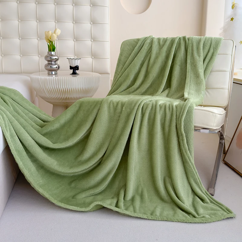 Single/Queen/Super King Thicker Fleece Throw Blanket for Bed or Sofa , Soft Plush Blanket