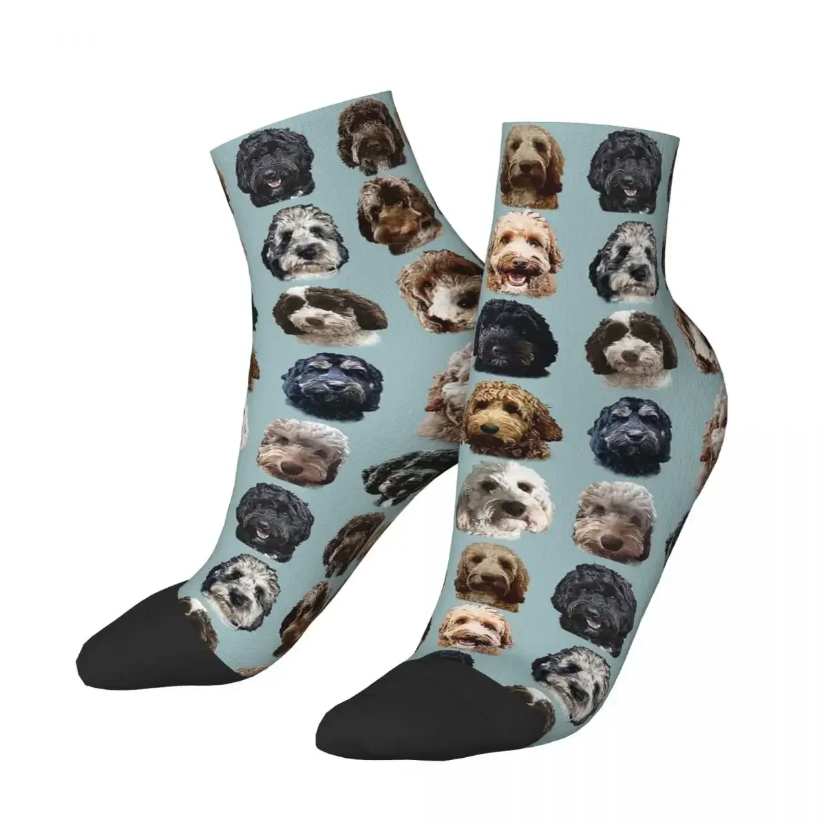 Cockapoo And Doodle Dog Collection Socks Harajuku High Quality Stockings All Season Socks Accessories for Unisex Christmas Gifts