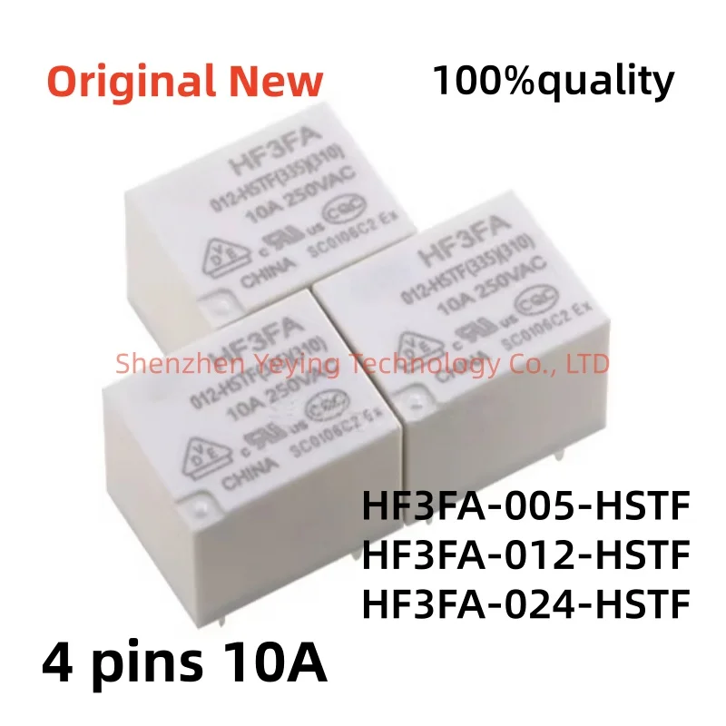 1Pcs/Lot 100% New Hf3Fa-005-Hstf Hf3Fa-012-Hstf Hf3Fa-024-Hstf 4-Pin 10A Sets Are Always Open