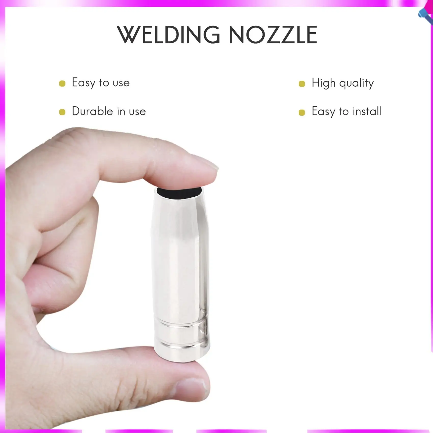 N96R 9Pcs/Set 15Ak Mig/ Welding Nozzle Contact Tips 0.8X25mm M6 Gas Connector Holder Set Ad068+