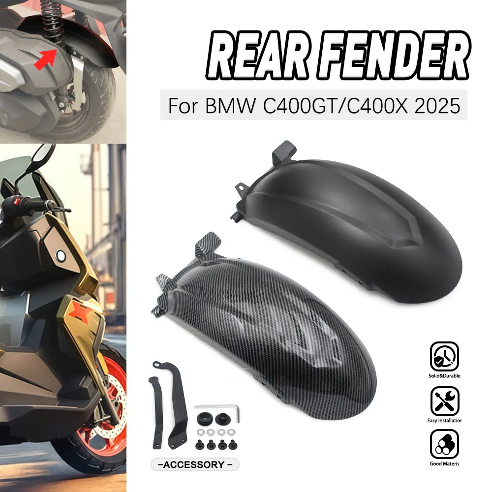 

Motorcycle Rear Wheel Cover Fit For BMW C400X C400GT 2025 Fender Splash Guard Protection Anti Splash Accessories