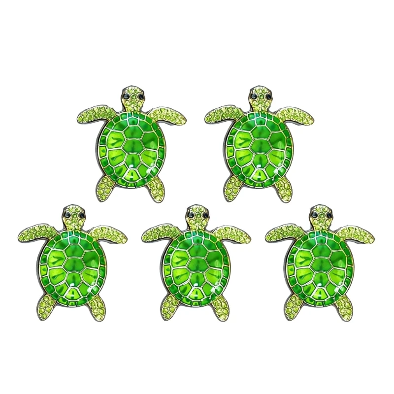 5PCS Blue Tortoise Car Vent Decorations with Essential Oil Function & Easy Installation Car Air Freshener Vent Clips set