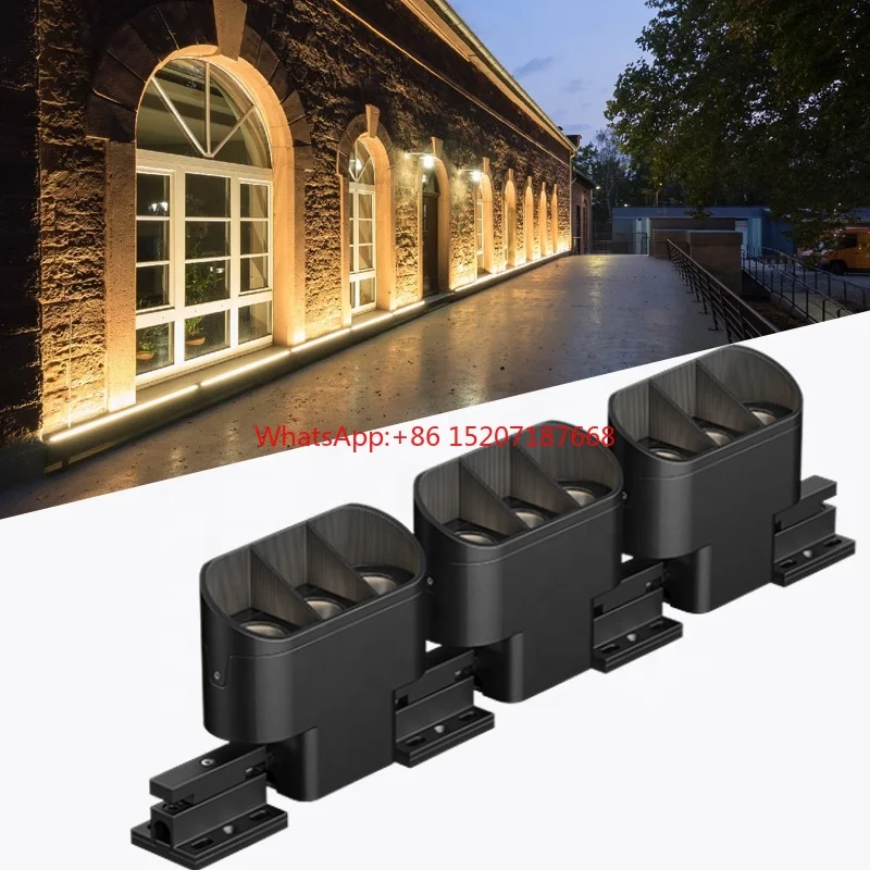 

15W DMX512 LED Linear Wall Washer Light Bar IP66 Outdoor Warm White Dc24V Hotel Exterior Architectural Building Facade Lighting