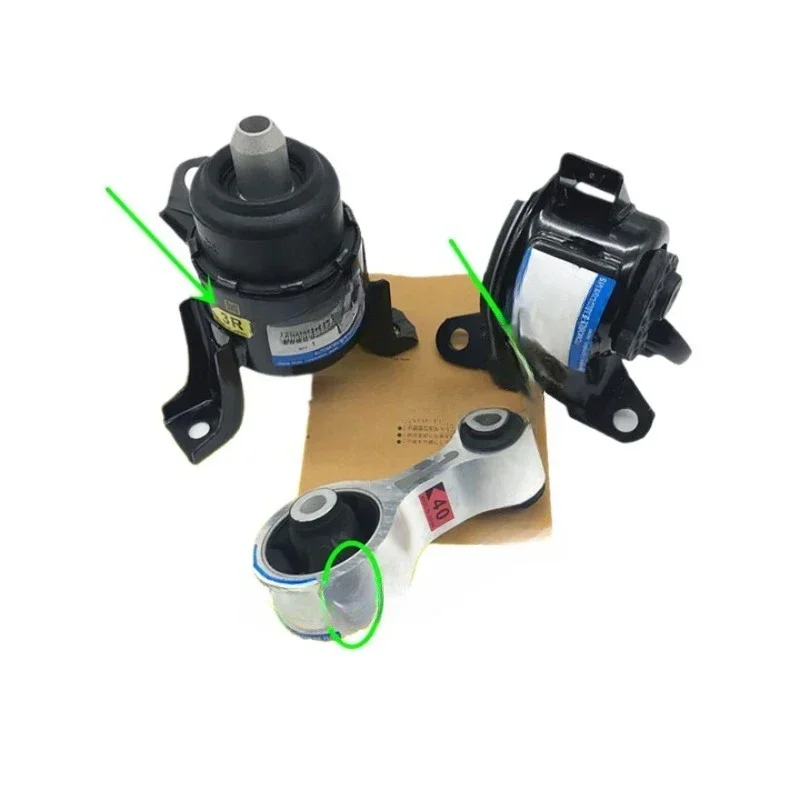 Original engine bracket, machine foot glue, machine foot pad, a set of gearbox glue