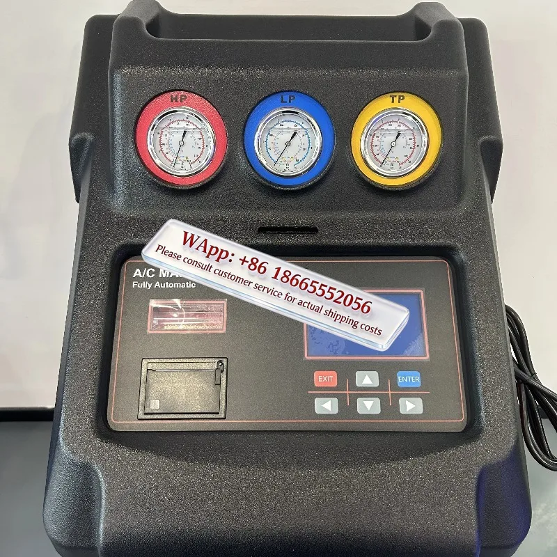 R134a R1234YF Value 500 Plus Automatic A/C Refrigerant Recovery Charger Car Air Conditioning Refrigerant Exchange Machine