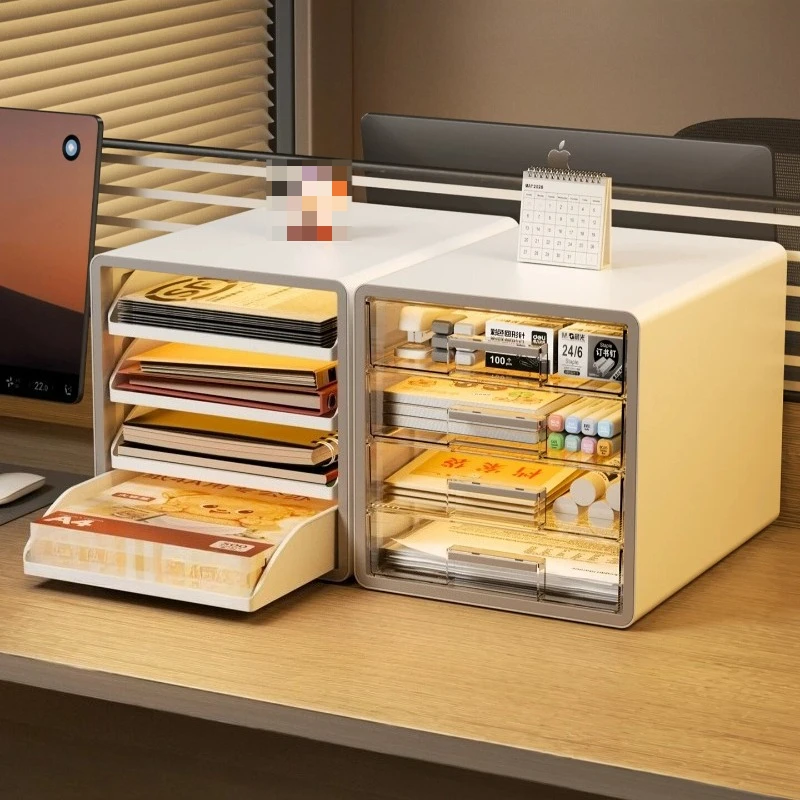 Drawers Room-specific Desk Storage Shelves Boxes File Organizer Containers Office Storage Clear Stacking Repisa Home Accessories