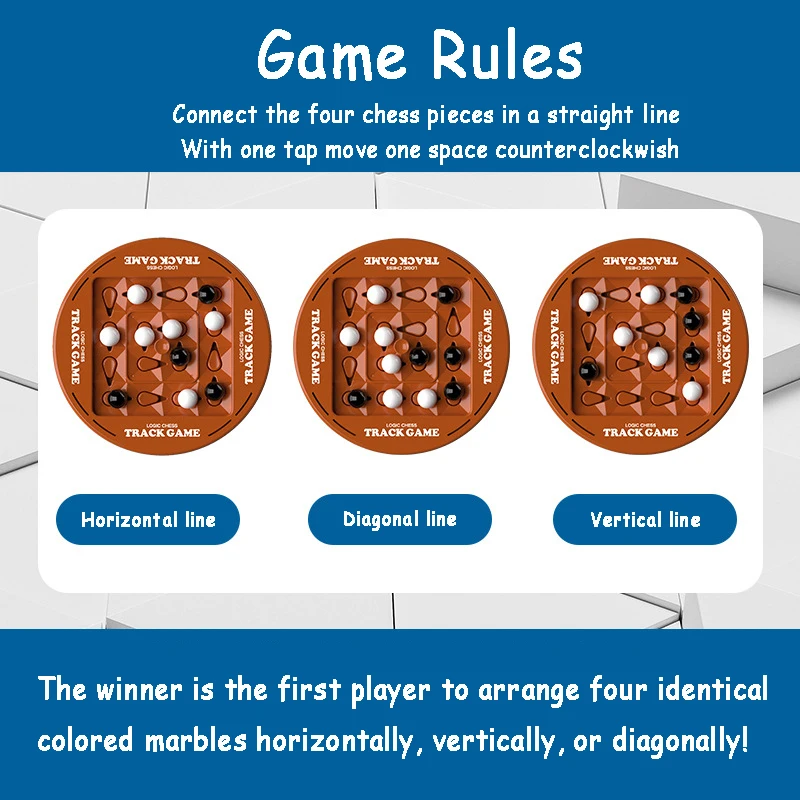 Smart Rotating Connect 4 Board Games Logic Thinking Track Matching Puzzle Brain Table Game Family Interactive Toys for Children