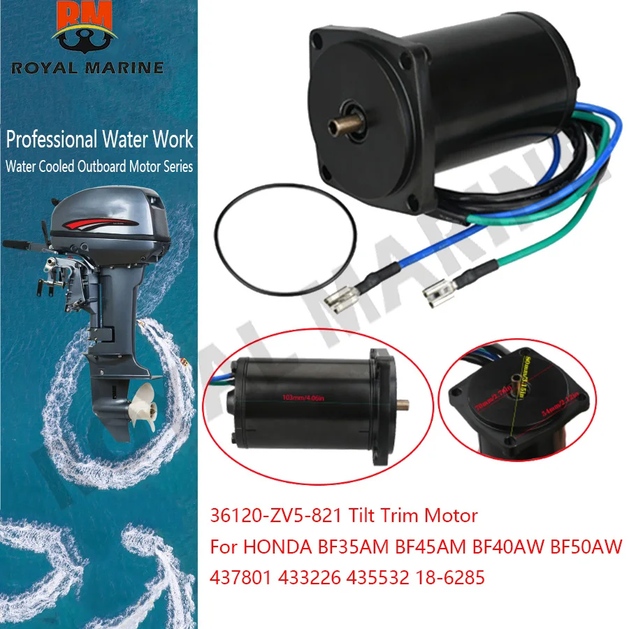 

36120-ZV5-821 Tilt Trim Motor For HONDA Outboard motor 35HP 40HP 45HP 50HP BF35AM BF45AM BF40AW BF50AW 433226 435532 18-6285