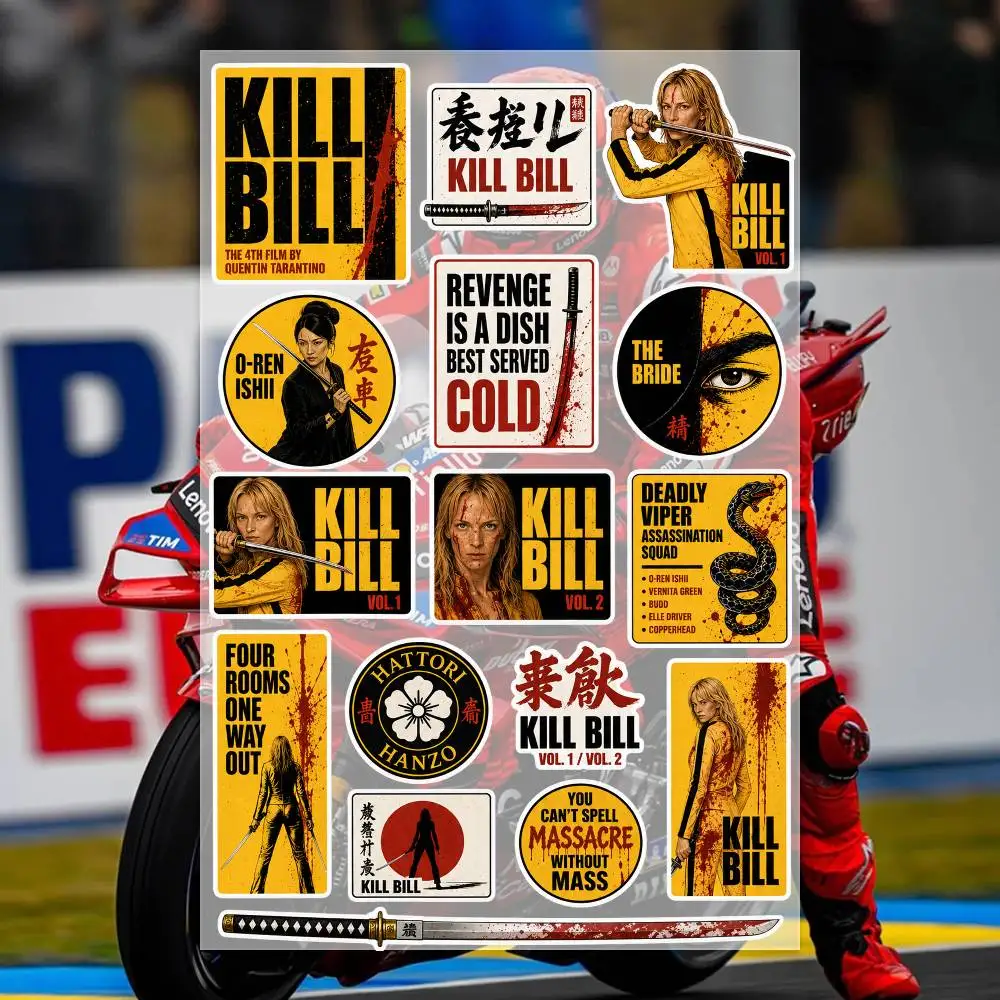 K-ill B-ill Stickers Moto Sticker Auto Body Bumper Windows Motorcycle Laptop Walls Vinyl Decal Car Tuning Accessories