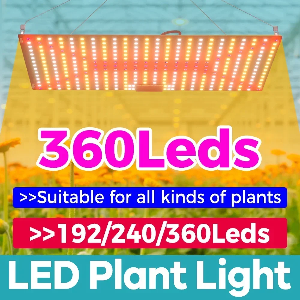 LED Plant Grow Light Full Spectrum Sunlight Phyto Growth Lamp 2000/1000W Quantum Board Hydroponics Seedlings Cultivation Lights
