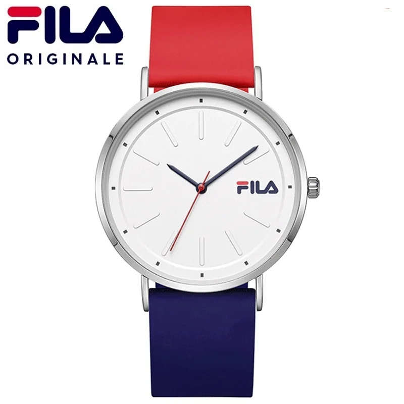 Italia Biella Fila Top Brand For Women Watch Youth Lady Fashion Quartz Wristwatch Unisex Men Couple New Gift Clock Silicone Band