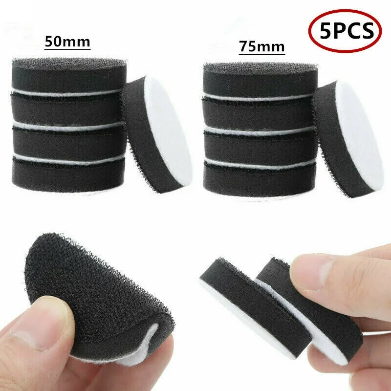 5 Pack Soft Sponge Interface Pads 50mm And 75mm Buffer Backing Pad For Sanding Discs Reduces Vibration For Contour Sanding