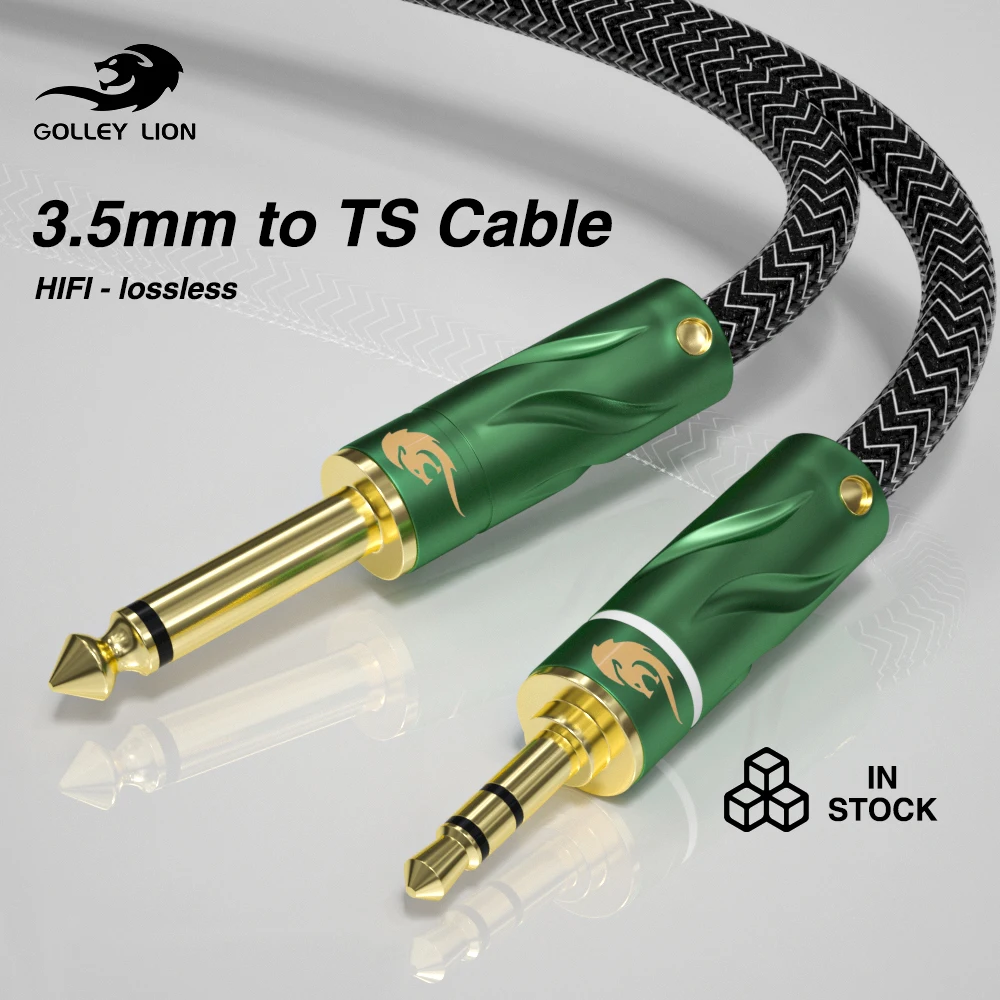 

HIFI 3.5mm to 6.35mm TS Audio Cable for Computer Mobile Phone Power Amplifier Mobile Speaker Mixer Adapter 6.5mm 3.5 1M 2M 3M