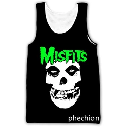 phechion New Fashion Men/Women Misfits 3D Print Sleeveless Vest Streetwear Men Loose Sporting Tank Top A267