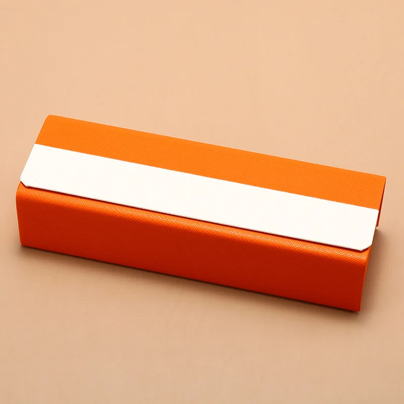 

Fashionable Square Hard Shell Glasses Case Candy Color Splicing Portable Glasses Storage Box