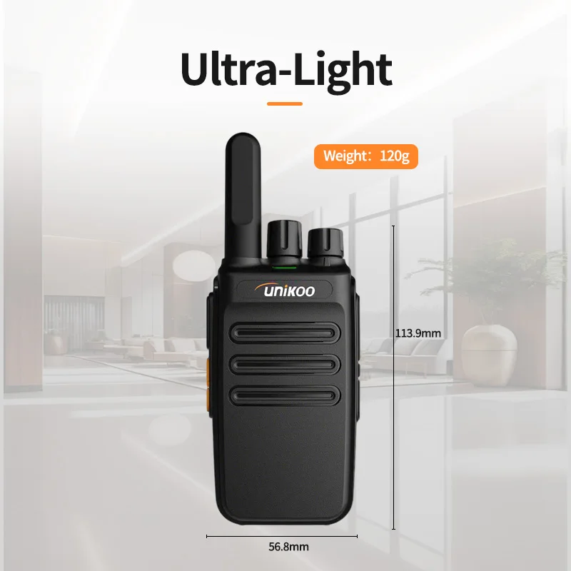 Unikoo UK235 워키 토키 2 개 휴대용 핸드 헬드 라디오 무선 세트 양방향 라디오 방송국 Comunicador Transceiver