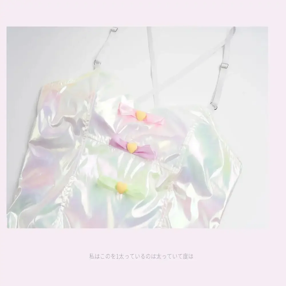 

Игра NEEDY GIRL OVERDOSE KAngel, боди для косплея, аниме, лазерный купальник, костюмы Doujin, розовые милые наряды для ролевых игр, Хэллоуин, карна