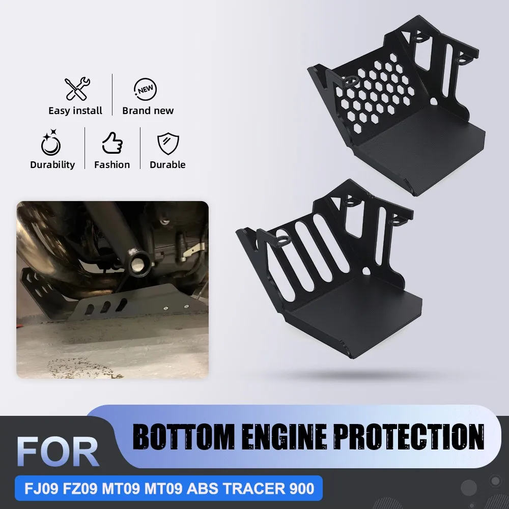 

2015-2020 For Yamaha FJ-09 MT-09 ABS MT09 Tracer 900 GT XSR900 Oil Sump Protector Frame Guard Skid Plate Cover Engine Protection