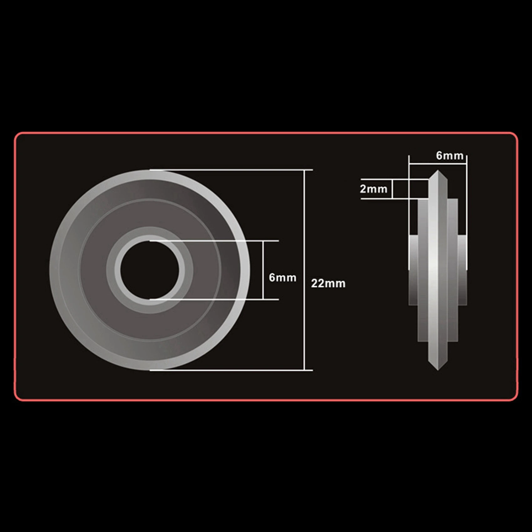 ABXF-3X сменное подшипниковое колесо для резки настенной и напольной плитки, режущее колесо, аксессуары для ручной резки плитки