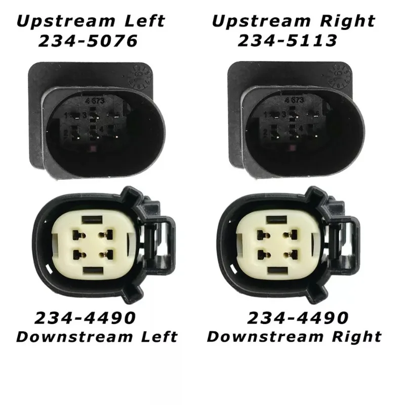 4 قطعة 234-4490، 234-5076، 234-5113 مستشعر الأوكسجين لأعلى + أسفل لـ 2011-2014 Ford F150 Pickup V6 3.5 Turbo- #2