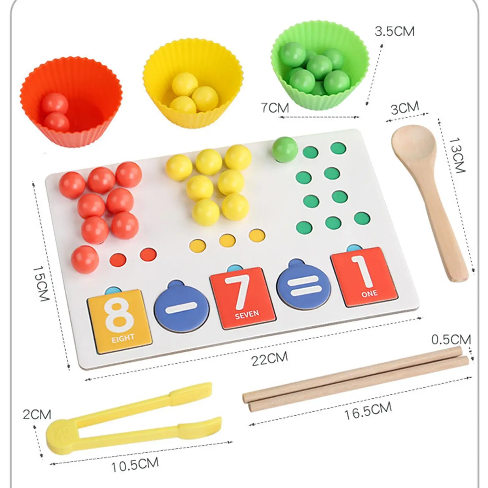 Jeu de perles à clip pour la coordination de la motricité fine, activité de jardin d'enfants