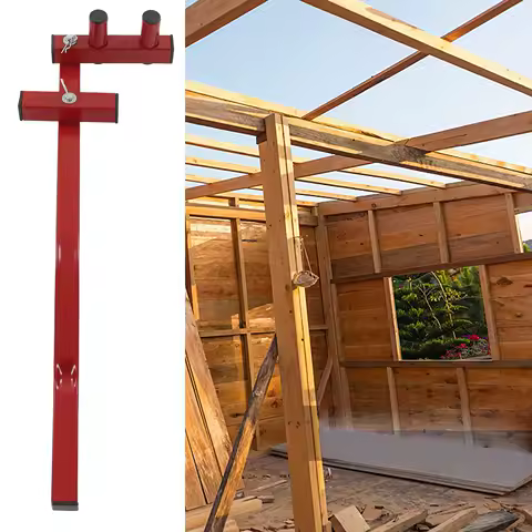 Deck Board Bender Red Coated Robust Alloy Steel Multi Angle Decking Straightening Tool for Carpenter for Woodworking