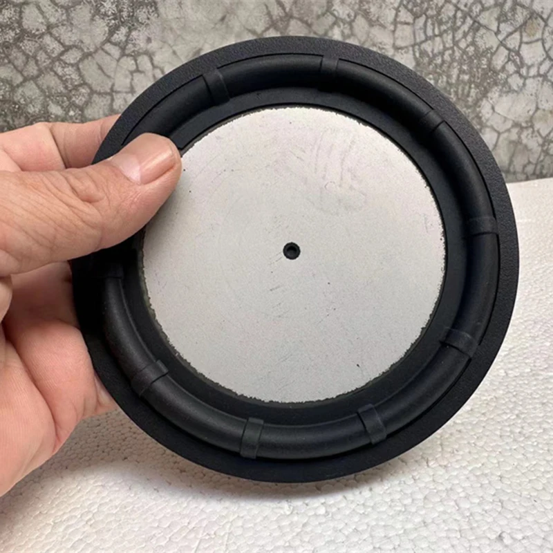 وعاء معدني 5 بوصة عالي الجودة باس مساعدة مكبر الصوت المتكلم السلبي المبرد باس تهتز المتكلم الحجاب الحاجز باس ملف صوتي أسود #2