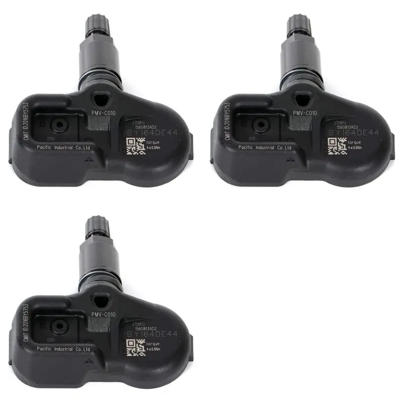 3X Sensor de pressão dos pneus do carro TPMS 42607-52020 para Toyota Avalon Camry Corolla Highlander Yaris Lexus ES GS-X59A