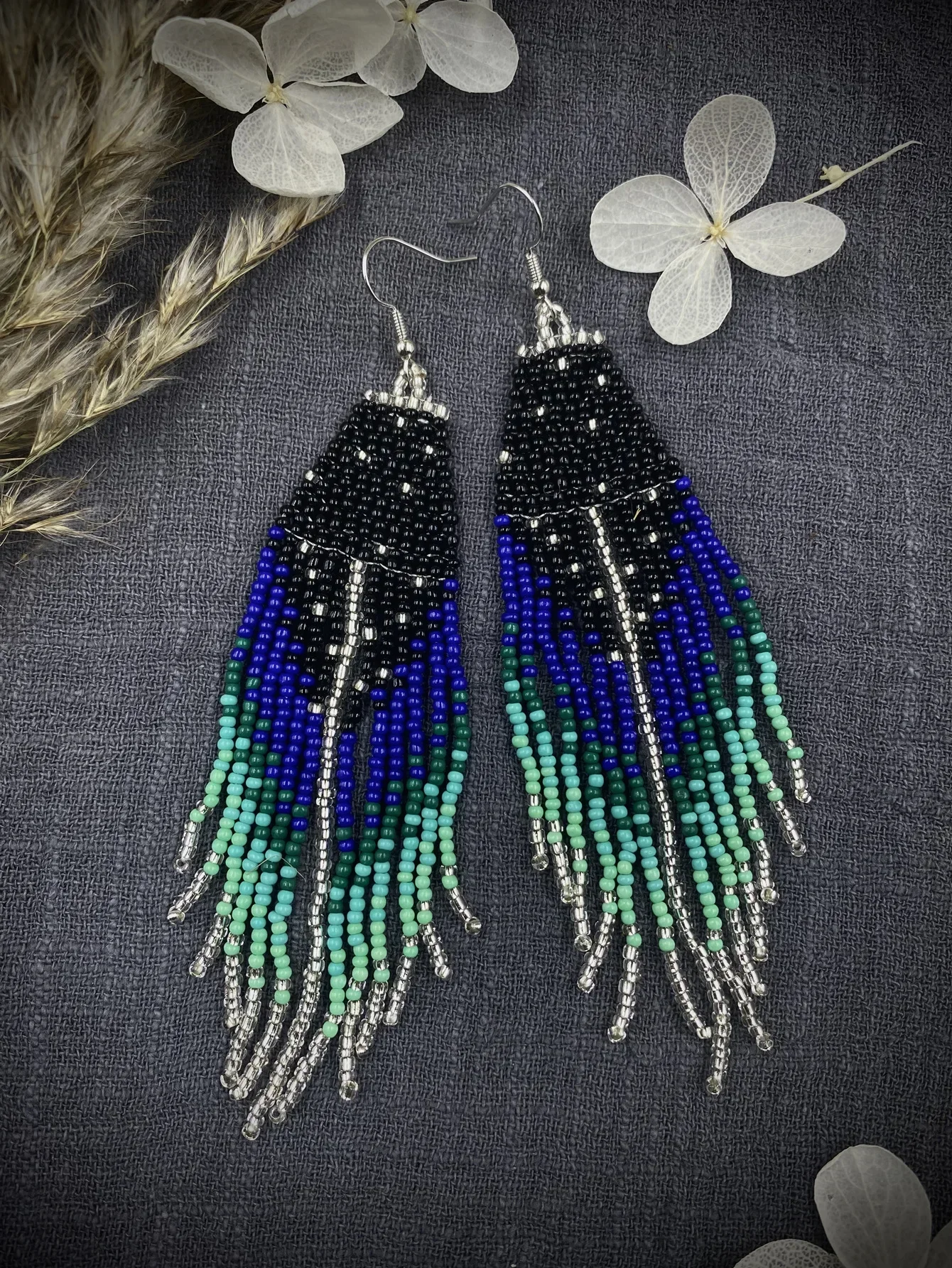 Bohemia Geometry Bead Hand Knitted Tassel Earrings For Women Astral Design Personality Ma'am Earring for Women
