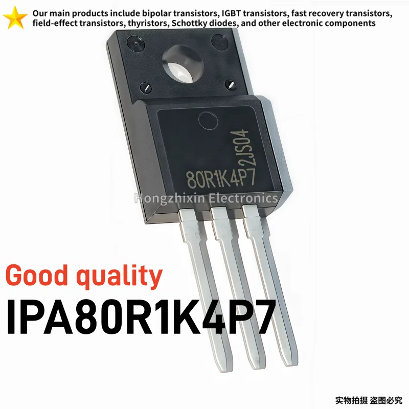 10/30PCS Good quality IPA80R1K4P7 80R1K4P7 4A800V TO-220F N-channel enhanced power MOS