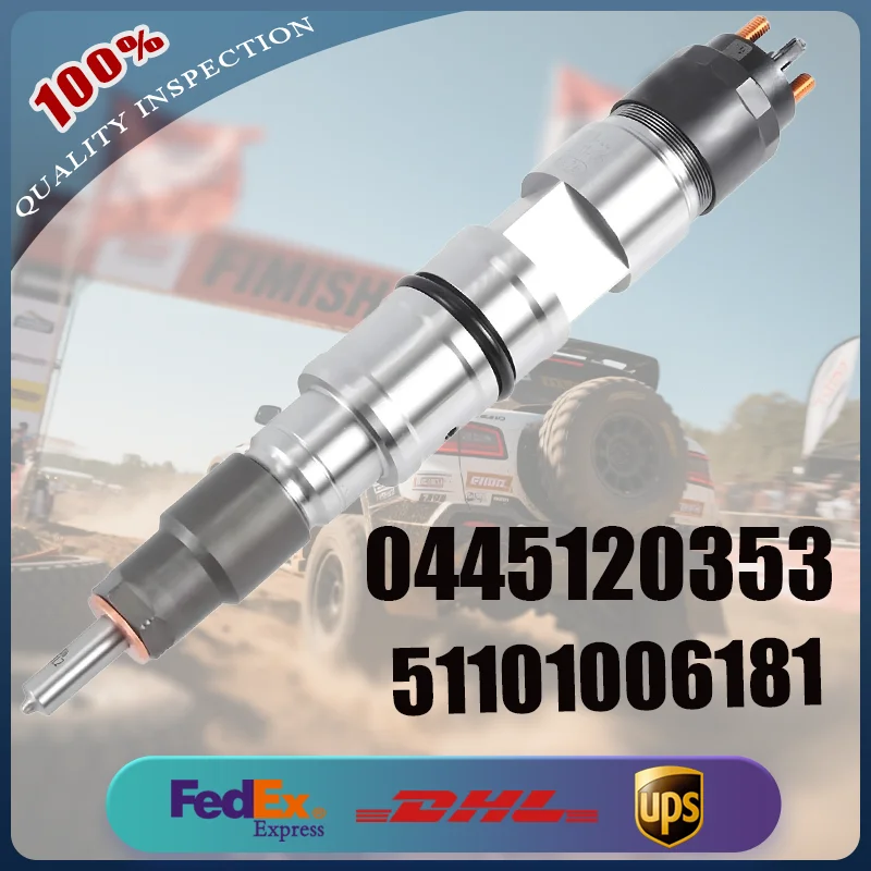 

0445120353 51101006181 Brand New Common Rail Fuel Injector for MAN TGS TGX Truck Diesel Engine