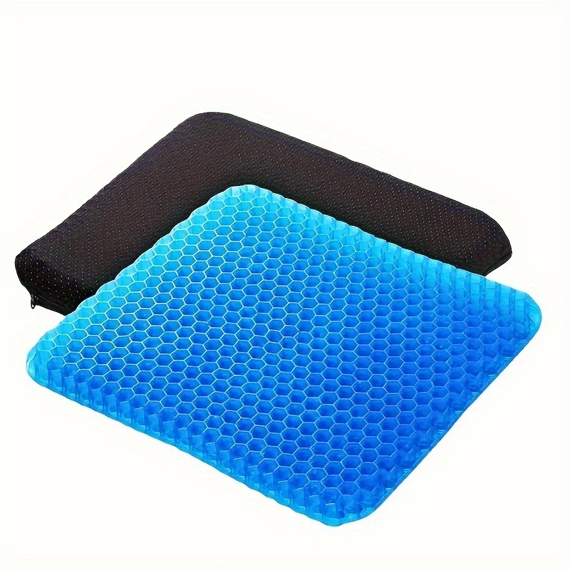 

"Cooling Support" Comfort Gel Seat Cushion For Office Chairs - Breathable, Soft, And Latex-Free