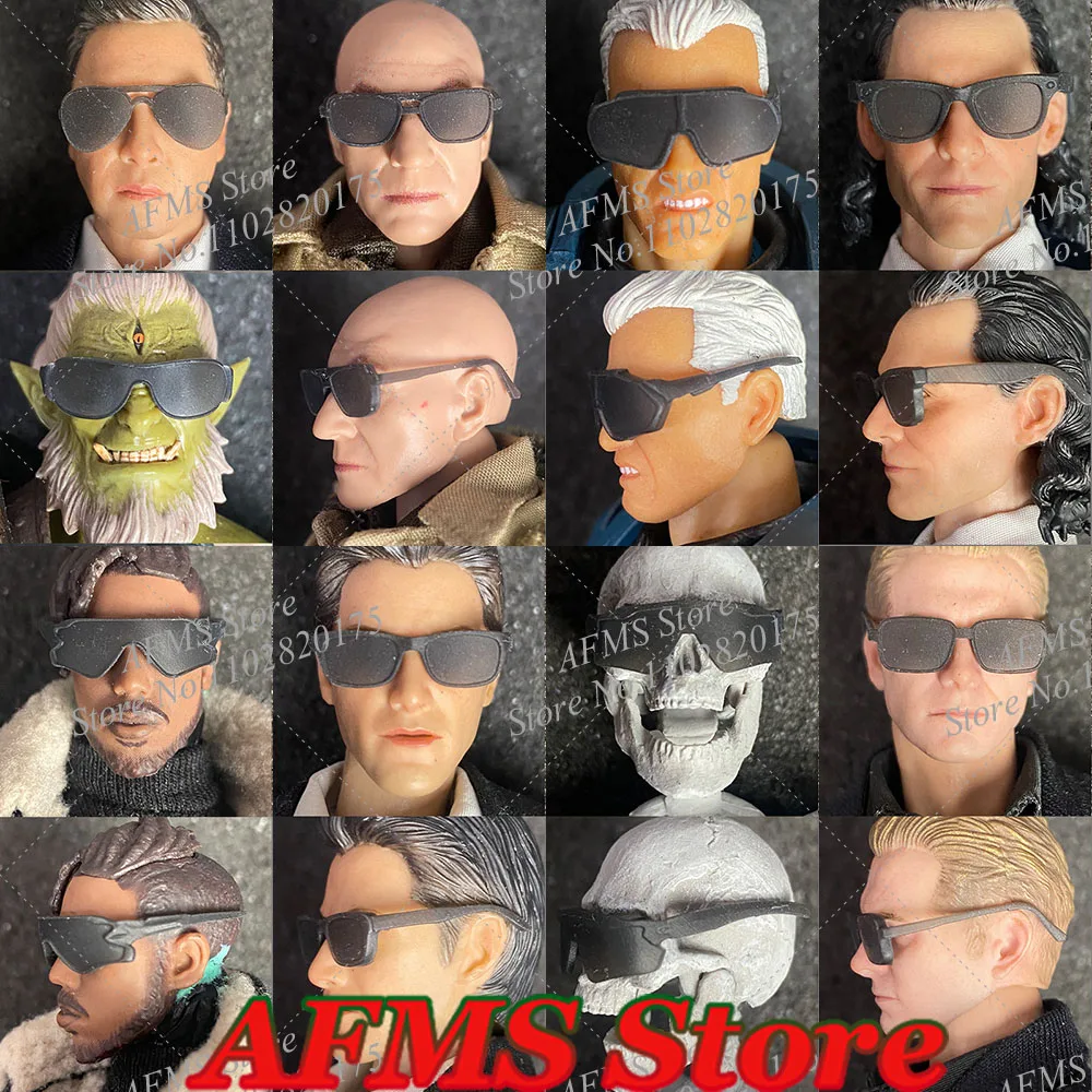 1/12 Maßstab Sammlerfigur Brille Sonnenbrille Agent Killer Plastikspielzeug Kampfausrüstung Zubehör Passend für 6-Zoll-Actionfigur Sol