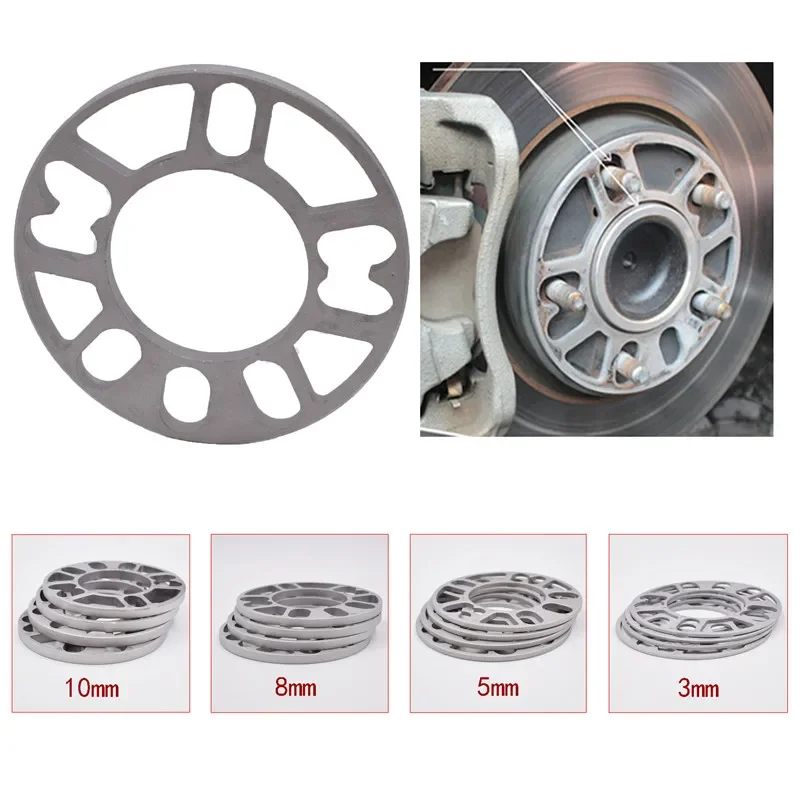 Universal Aluminum Car Wheel Tire Spacer Shims Set 4 5 STUD Fit 4x100 4x114.3 5x100 5x108 5x114.3 5x120 4pcs/set