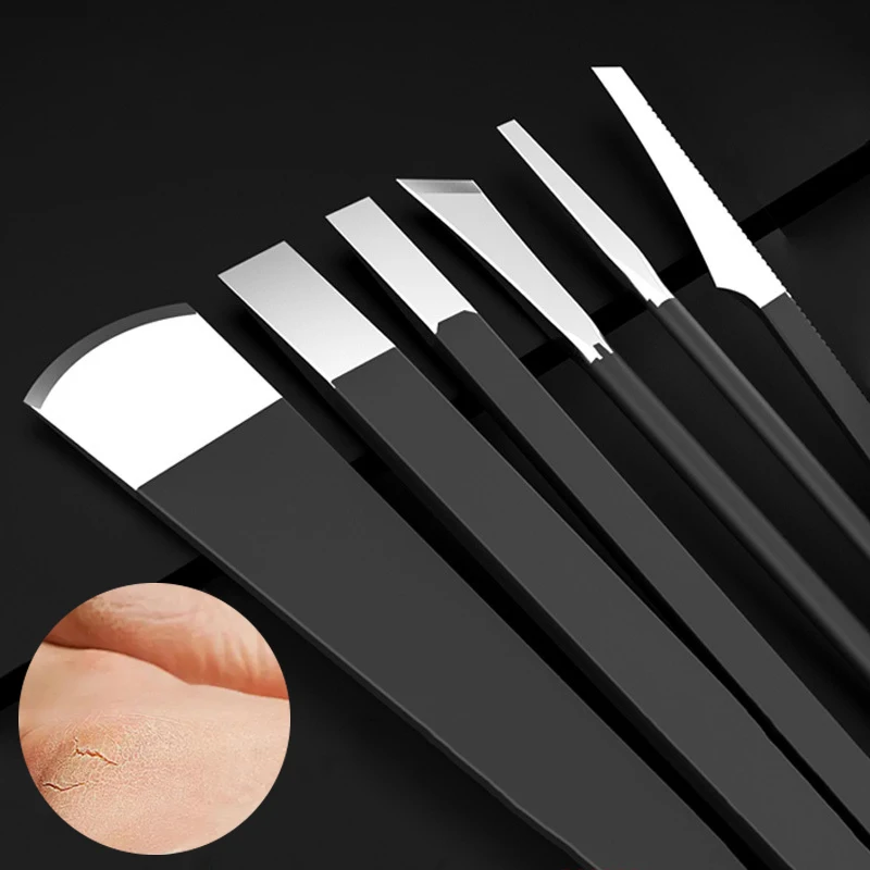 Pediküre Messer Set Von Kallus Nagel Trimmen Werkzeuge Zu Entfernen Abgestorbene Haut Schaber Hause Reparatur Fuß Nagel Nut Artefakte