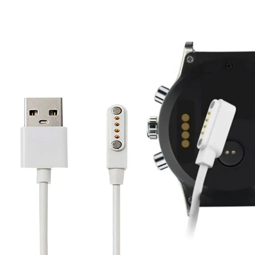 4Pin Universal Magnetic Watch Charger Charging Cable for KW18/KW88/K88H/GT88 Wearable Devices Smart Accessories