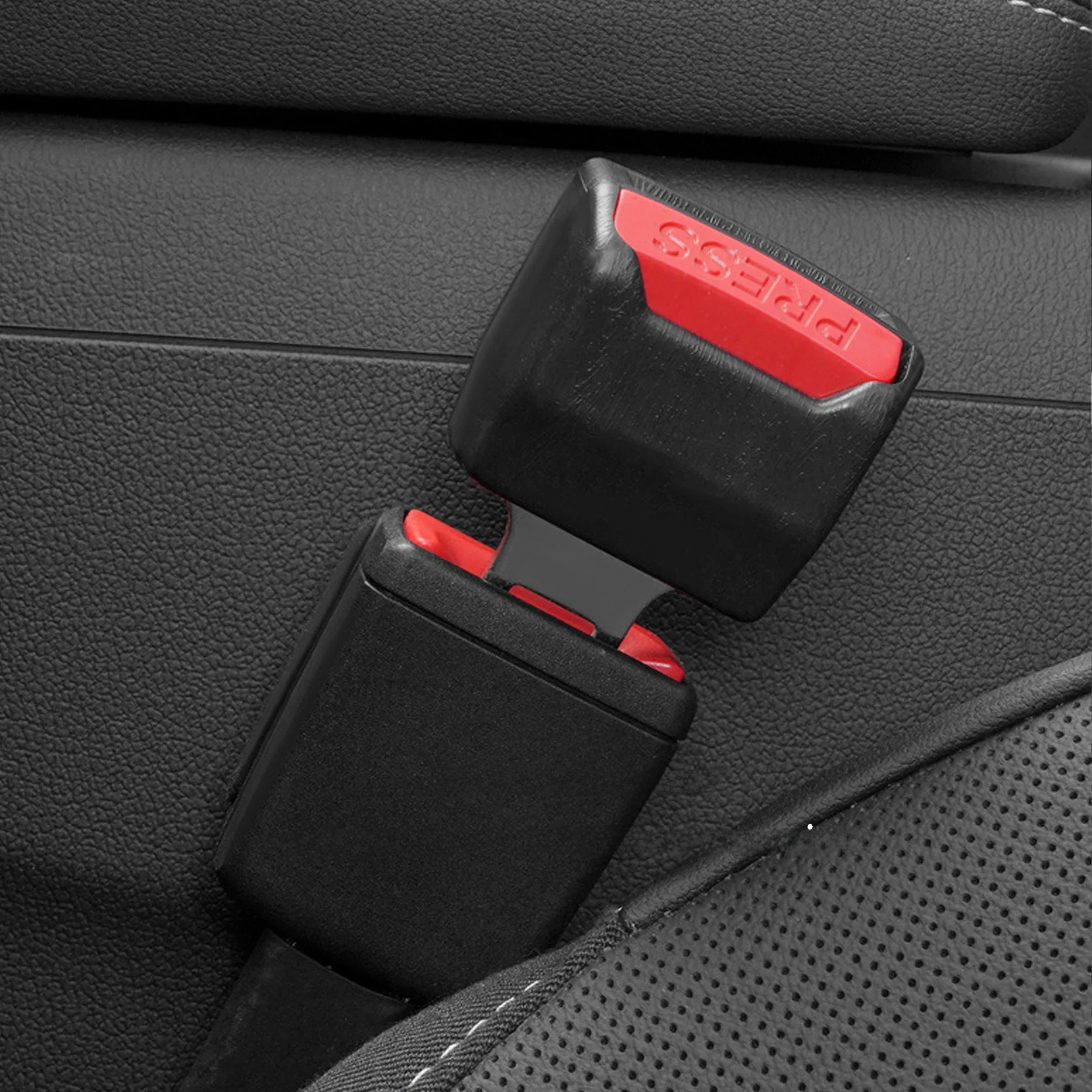 2Pcs automotive general purpose seat belt extender inserted into the car seat belt buckle (thickened ABS), interior accessories