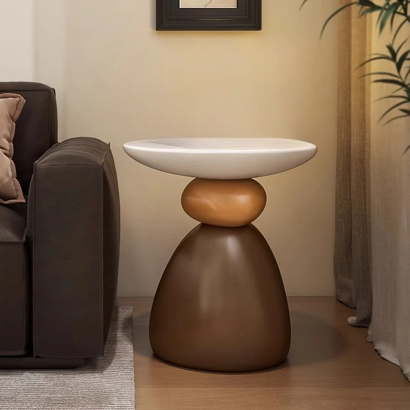 

Medieval style creative side table light luxury high-end coffee table living room bedside TV cabinet sofa small apartment