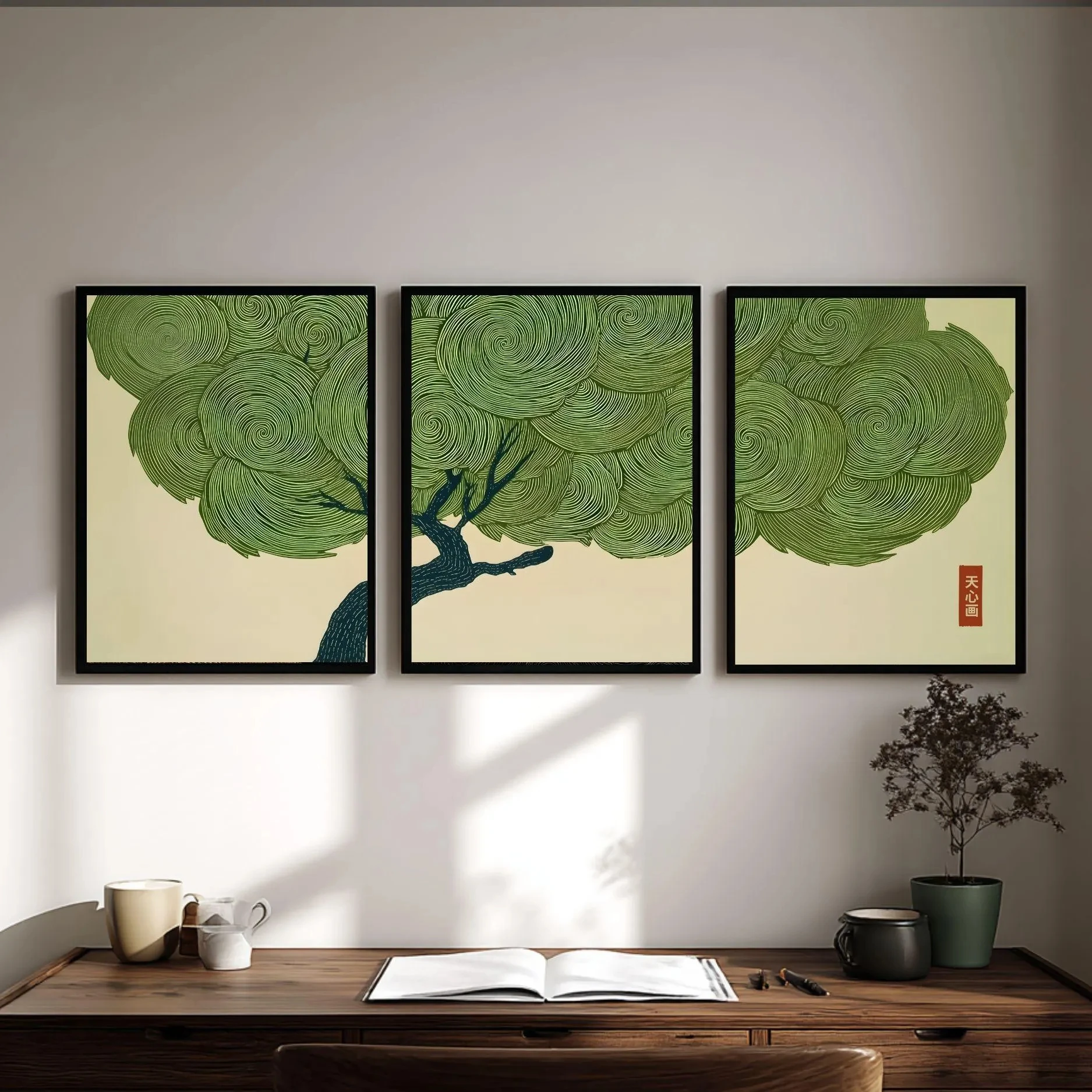 3pcs frameless Canvas Painting - Abstract Canvas Set ulasan dan harga