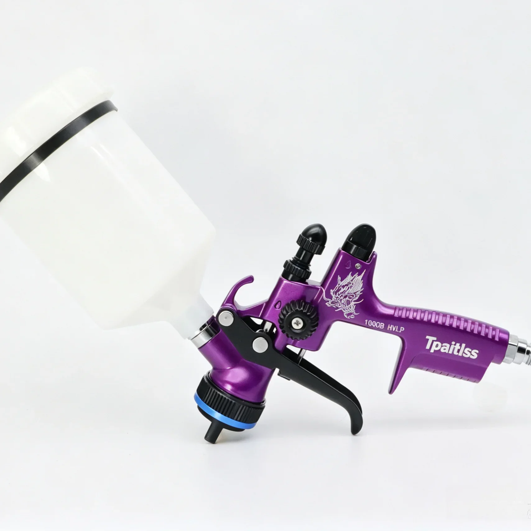 Tpaitlss1000B HVLP 1.3mm Air Spray Gun with 600ml Cup, Car Paint Spray Gun, Automotive Spray Gun Sprayer, Suitable for Cars