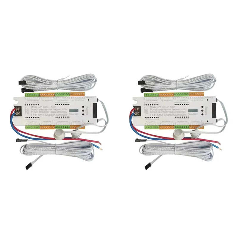 

Ingenious-2X Automatic 32Channels Stairway Lighting LED Motion Sensor Stair Light Controller Kit For Stairs Flexible Strip 12V 2