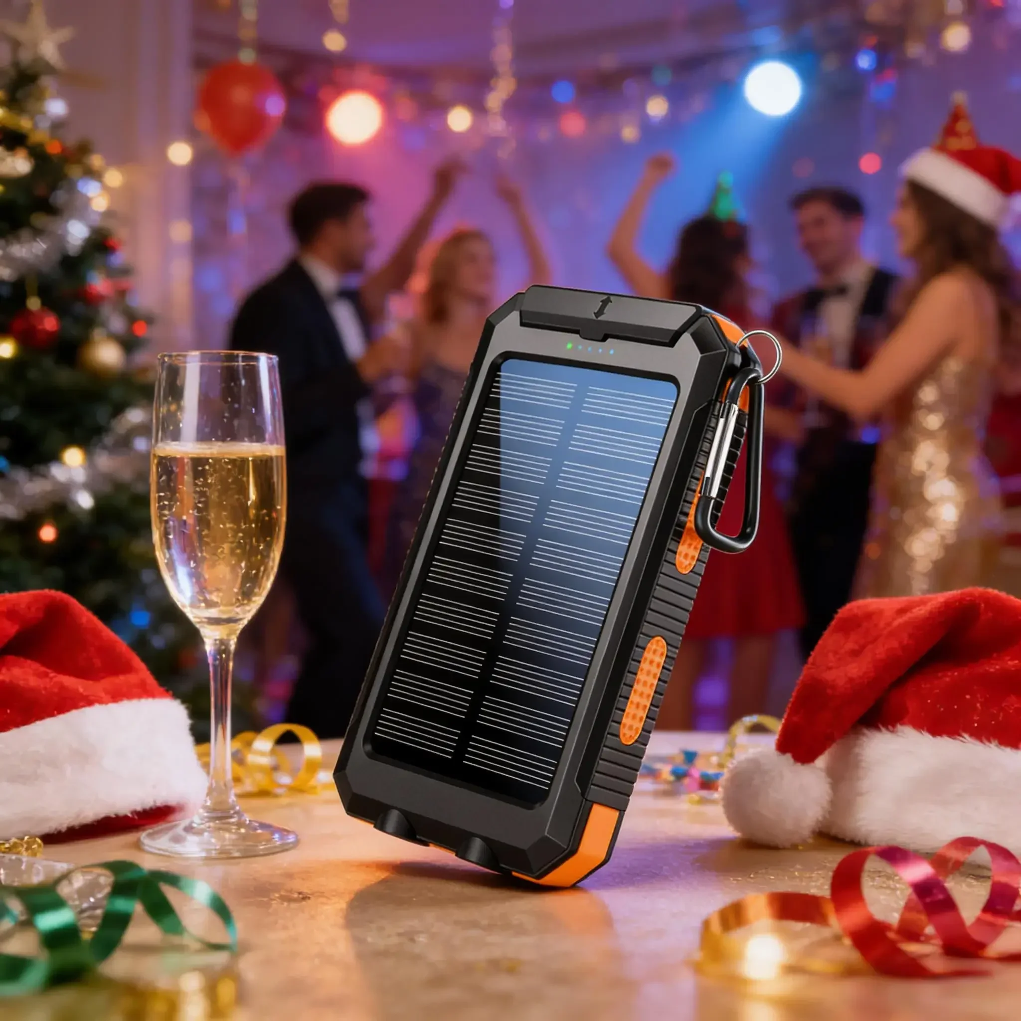 

Открытый аккумулятор на солнечной батарее Essential 10000 мАч со светодиодной подсветкой компаса, водонепроницаемое зарядное устройство для путешествий, пешего туризма