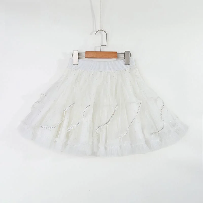 Puffy Half Skirt Large Size Slimming Base Skirt Square Dance Original Design 2024 Dancing Short Skirt Three Step Red Skirt