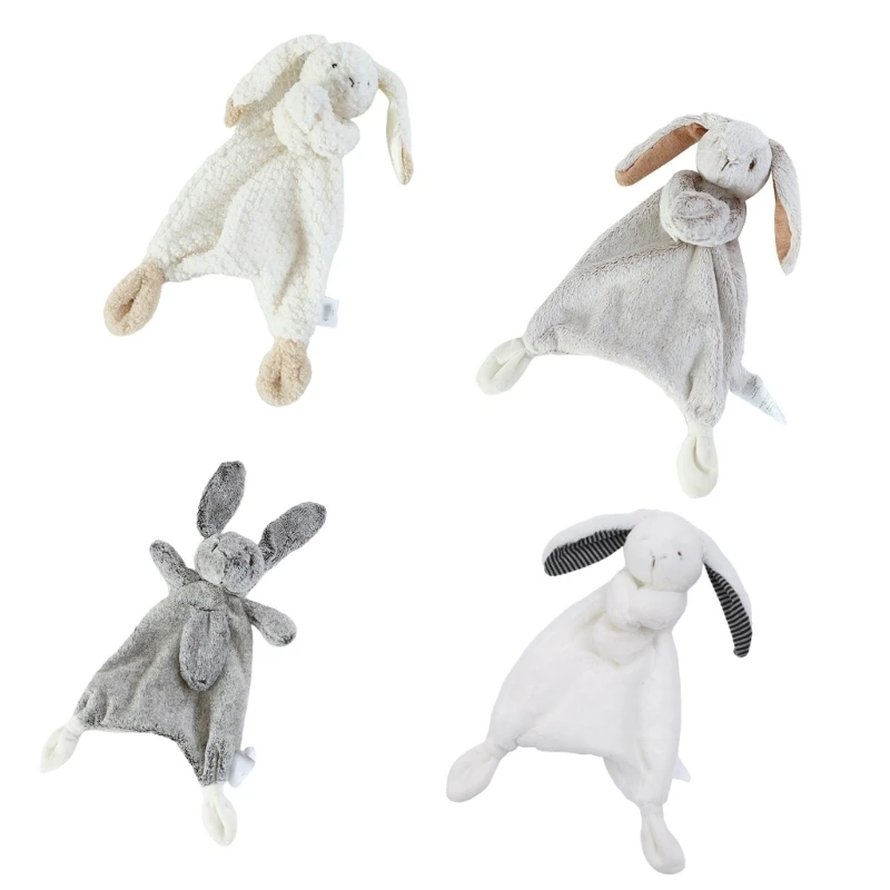 

30cm Hand Sewing Plush Rabbit Puppet for Doll Soft Animal Baby Comforter Towel