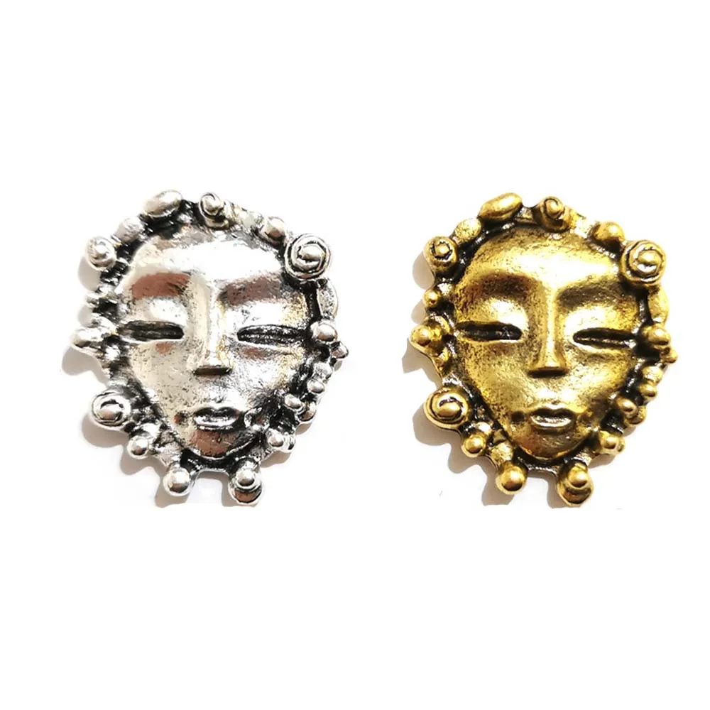 10pcs Medusa Mask Nail Art Charm 3D Metal Scream Ghostface Skull Evil Mask Nail strass Jewelry accessori per unghie Punk fai da te