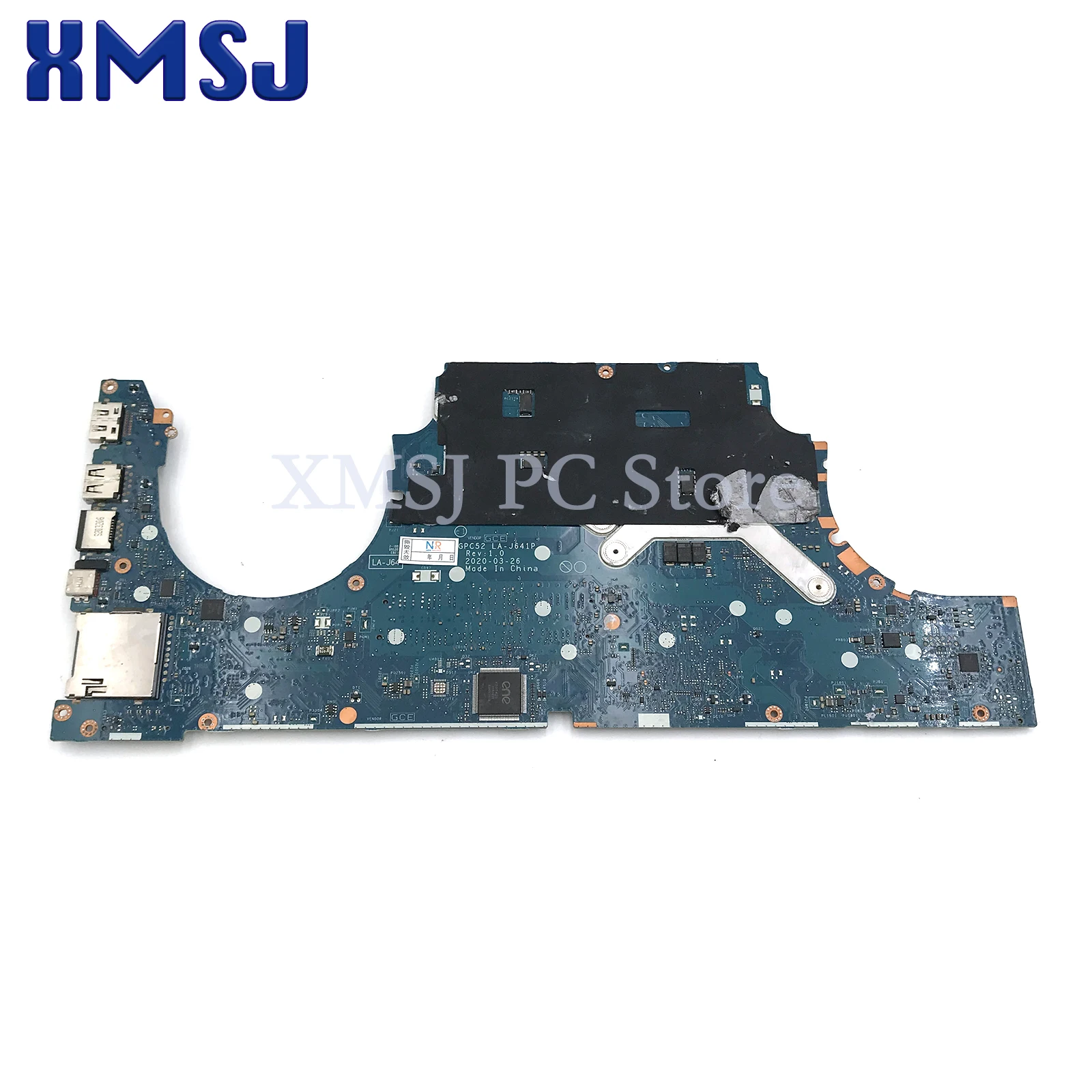 Laptop Motherboard para HP Pavilion Gaming, Mainboard com i5-10300H, i7-10750H, CPU, GTX1650, GTX1650TI, GPU 4G, 100% testado, LA-J641P