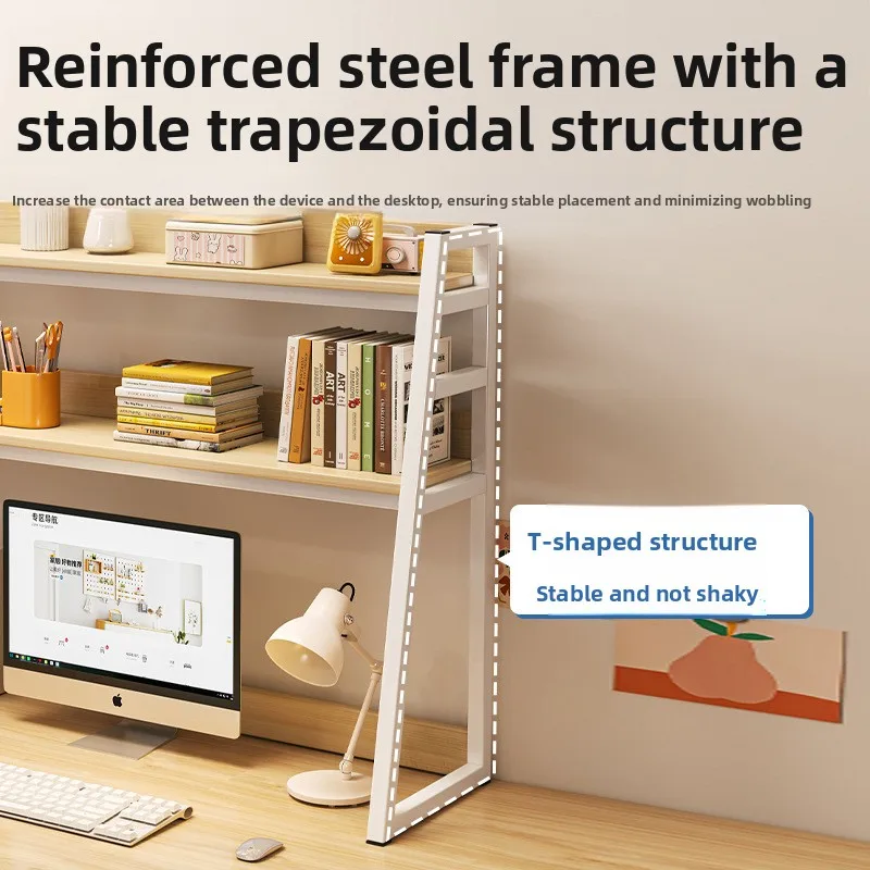 Desk Storage Shelves Desktop Bookshelf Des ktop Keystone Shelf Computer Desk Student Display Shelf on Table Lapdesks
